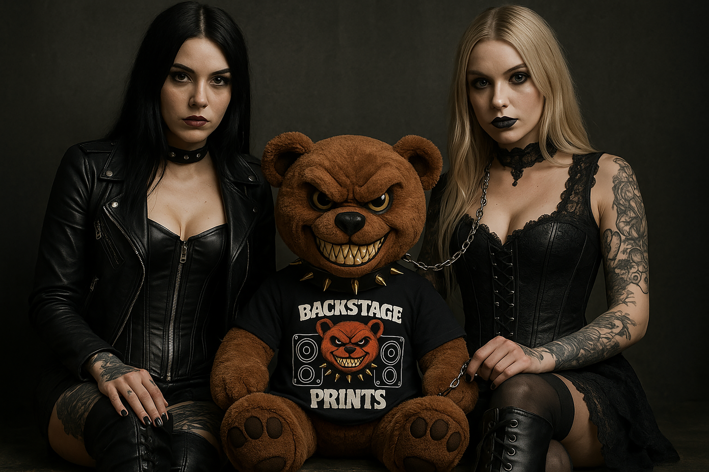 Backstage Prints Mad Bear Tee – Loud, Wild, Rebellious Short Sleeve T-shirt