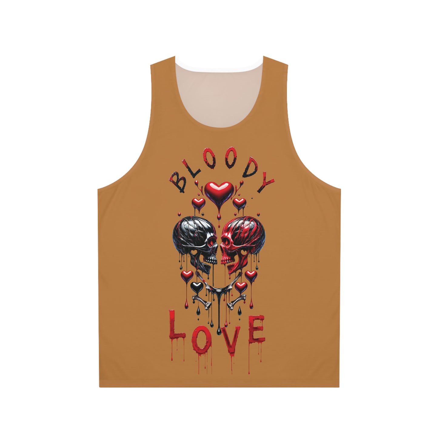 Bloody Love Women Light Brown Tank Top Heavy Metal, Rock n Roll, Ghotic, Punk