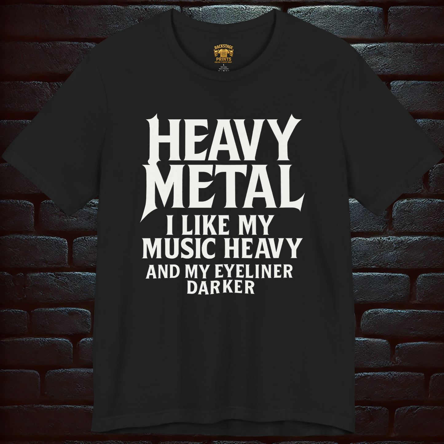 HEAVY METAL I love my music Heavy- Short Sleeve T- shirt