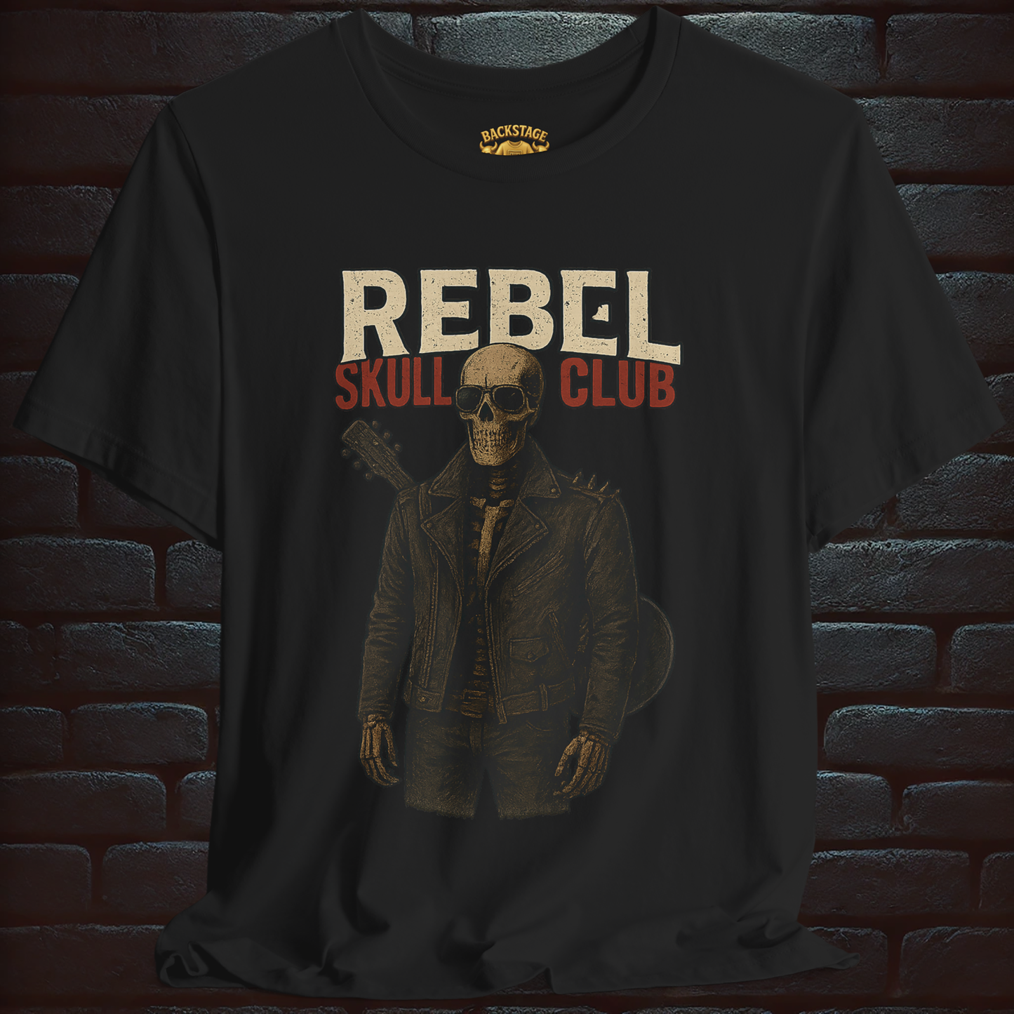 Rebel Skull Club – For those who ride with the wild. Short Sleeve T- shirt
