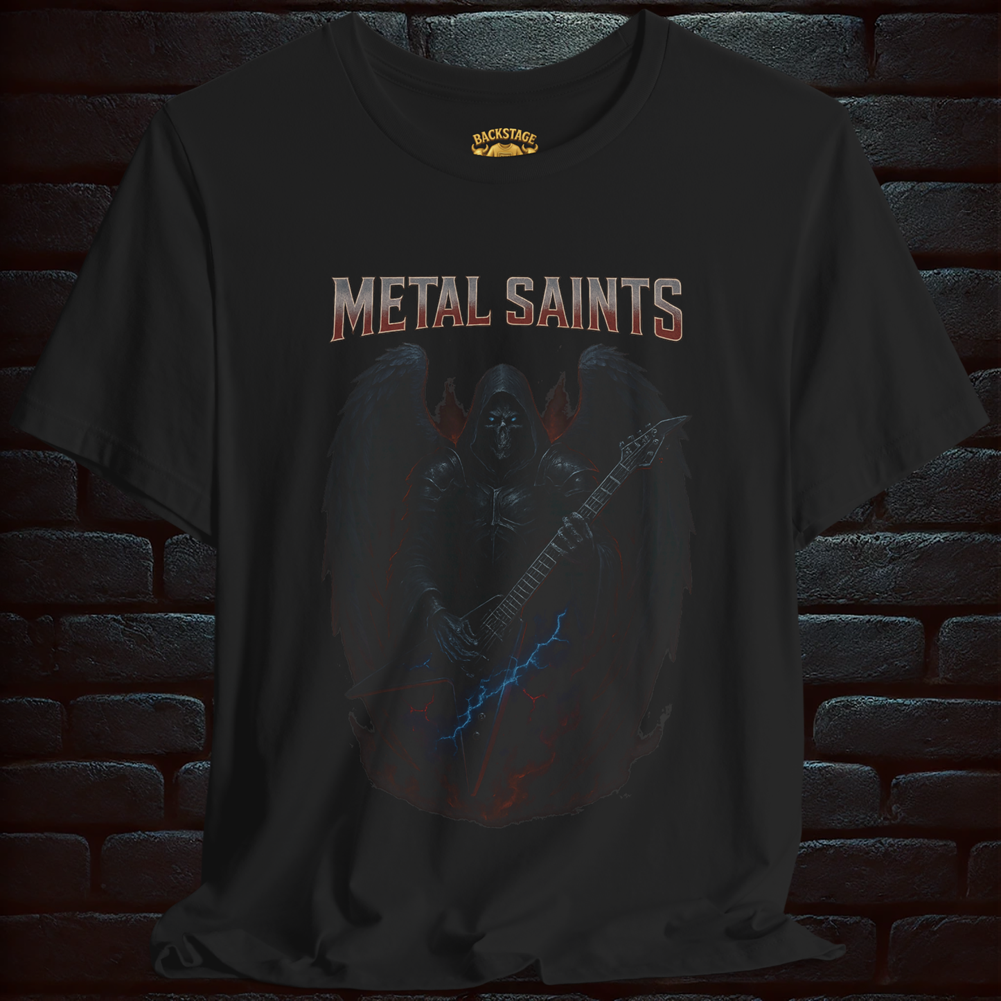 Metal Saints – Dark Angel of Riffs Tee, Short Sleeve T- shirt