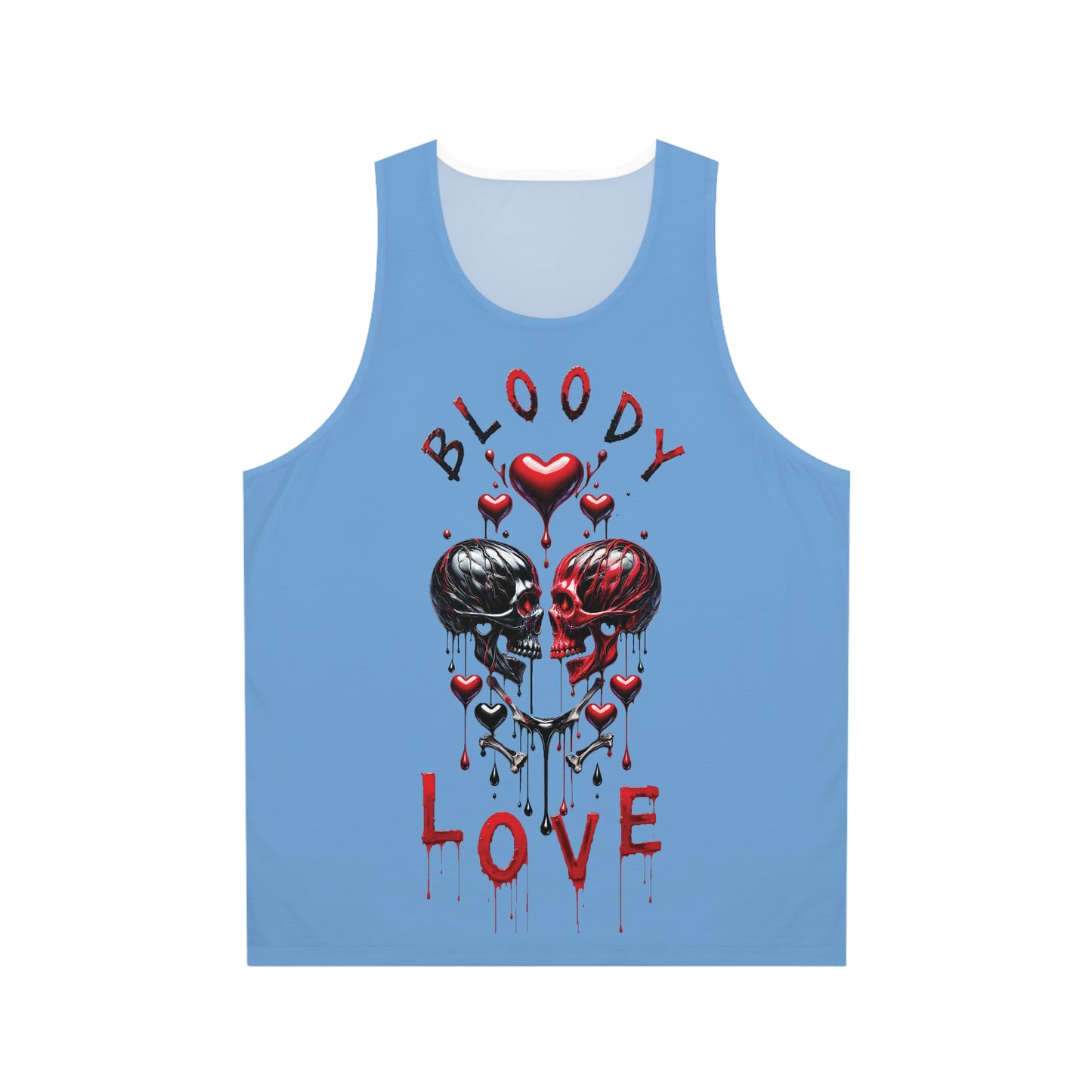 Bloody Love Women Light Blue Tank Top Heavy metal, Rock n Roll, Ghotic, Punk