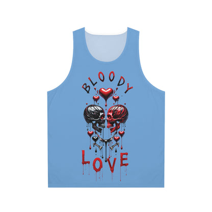 Bloody Love Women Light Blue Tank Top Heavy metal, Rock n Roll, Ghotic, Punk