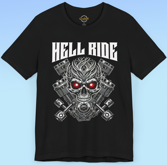 HELL RIDE – Rock ‘n’ Roll Tee Unisex Jersey Short Sleeve Tee