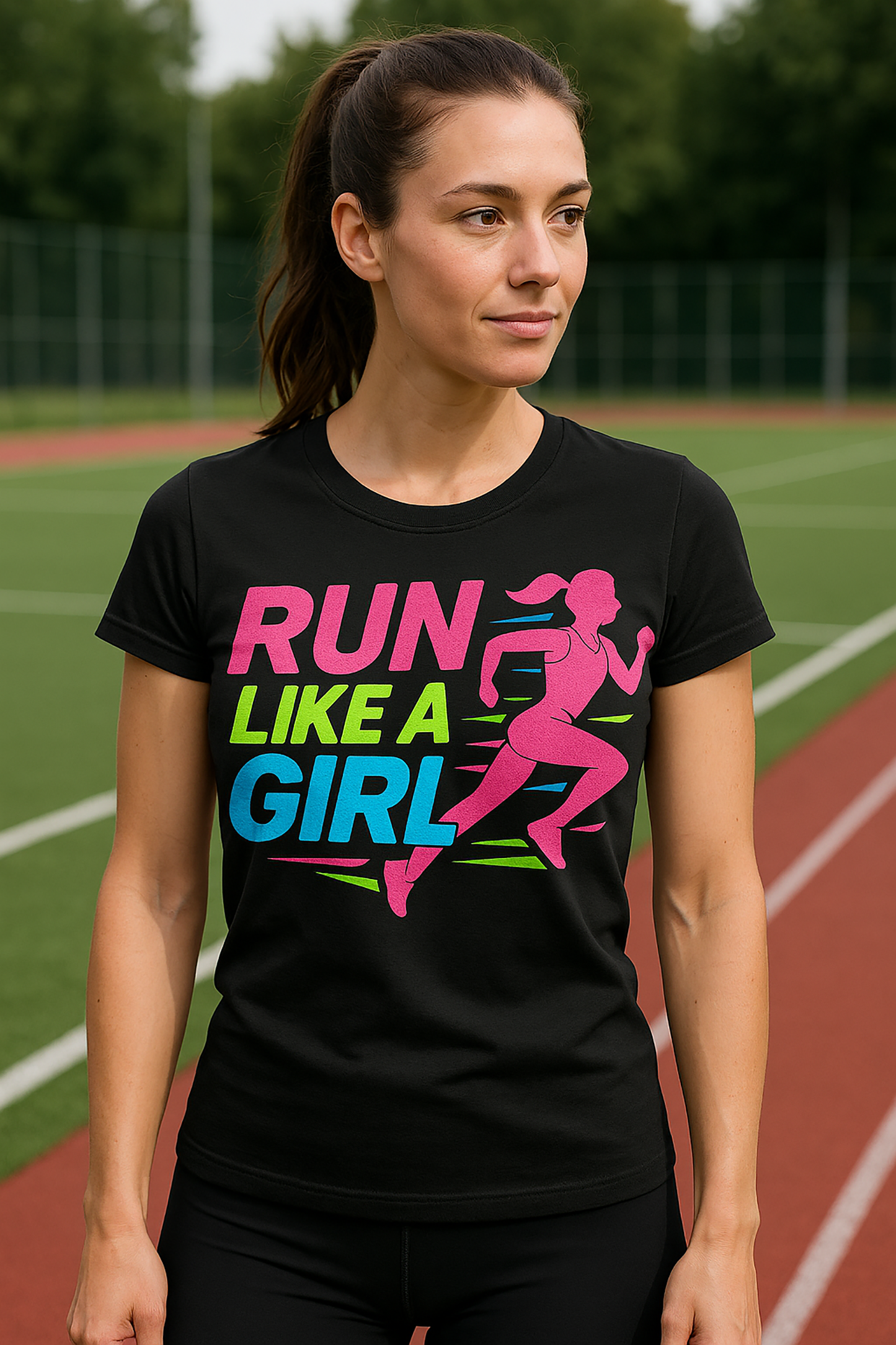 RUN LIKE A GIRL-  Short Sleeve T shirt