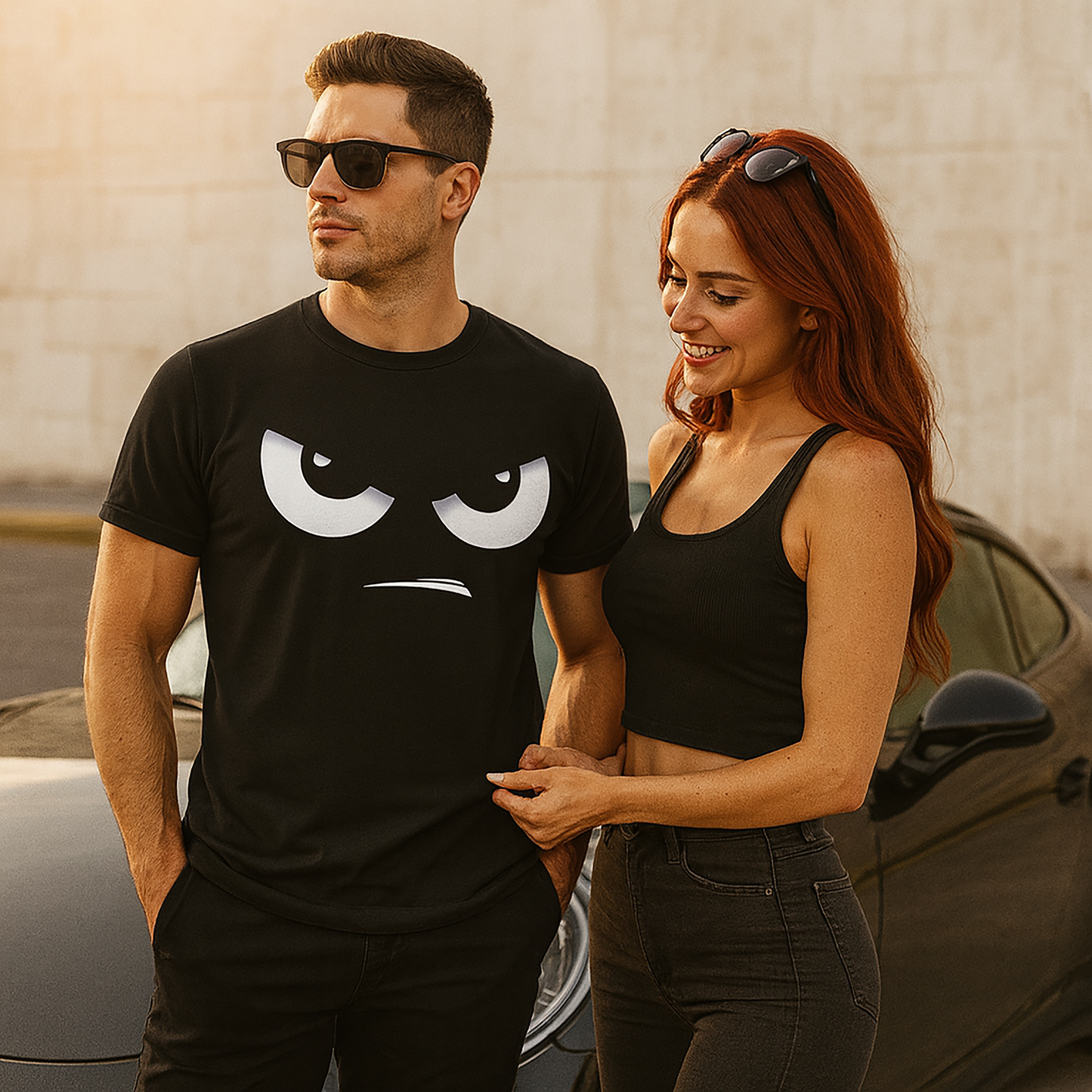 "Eyes in the Dark"  FUN Short Sleeve T- shirt for everyone who loves to have fun