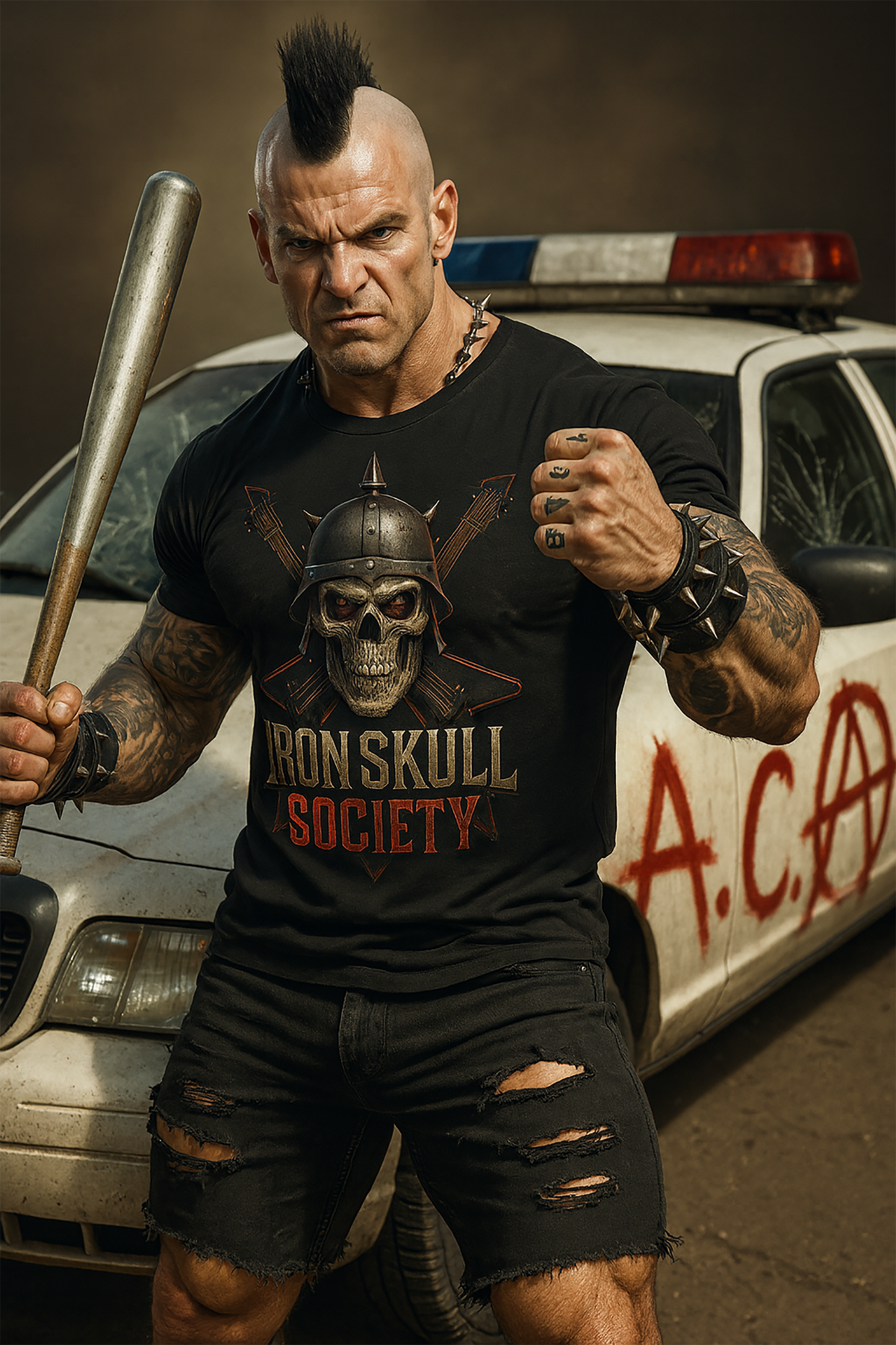 Iron Skull Society – Brotherhood of Metal Short  Sleeve T- shirt
