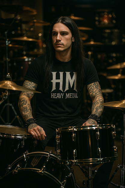 HM – Heavy Metal Bold Logo Tee, Short Sleeve T- shirt
