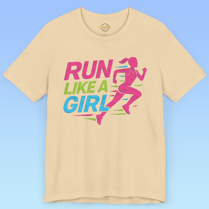 RUN LIKE A GIRL-  Short Sleeve T shirt