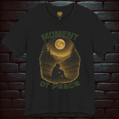 Moment of peace with a quota on the back Print –Short Sleeve Tee