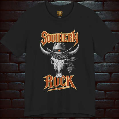 Southern Sound & Distorted Mind + Southern Rock Skull T-Shirt – Rebel Style Short Sleeve T- shirt