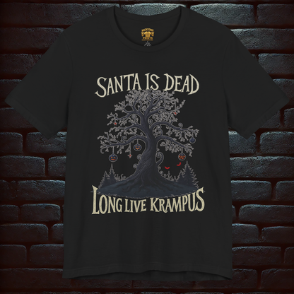Santa is dead, Long live Krampus– Scary Fun Design –Short Sleeve Tee