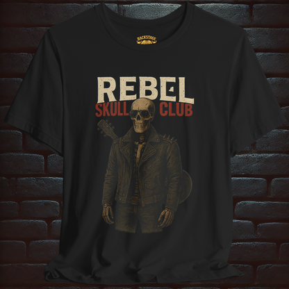Rebel Skull Club – For those who ride with the wild. Short Sleeve T- shirt