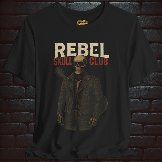 Rebel Skull Club – For those who ride with the wild. Short Sleeve T- shirt