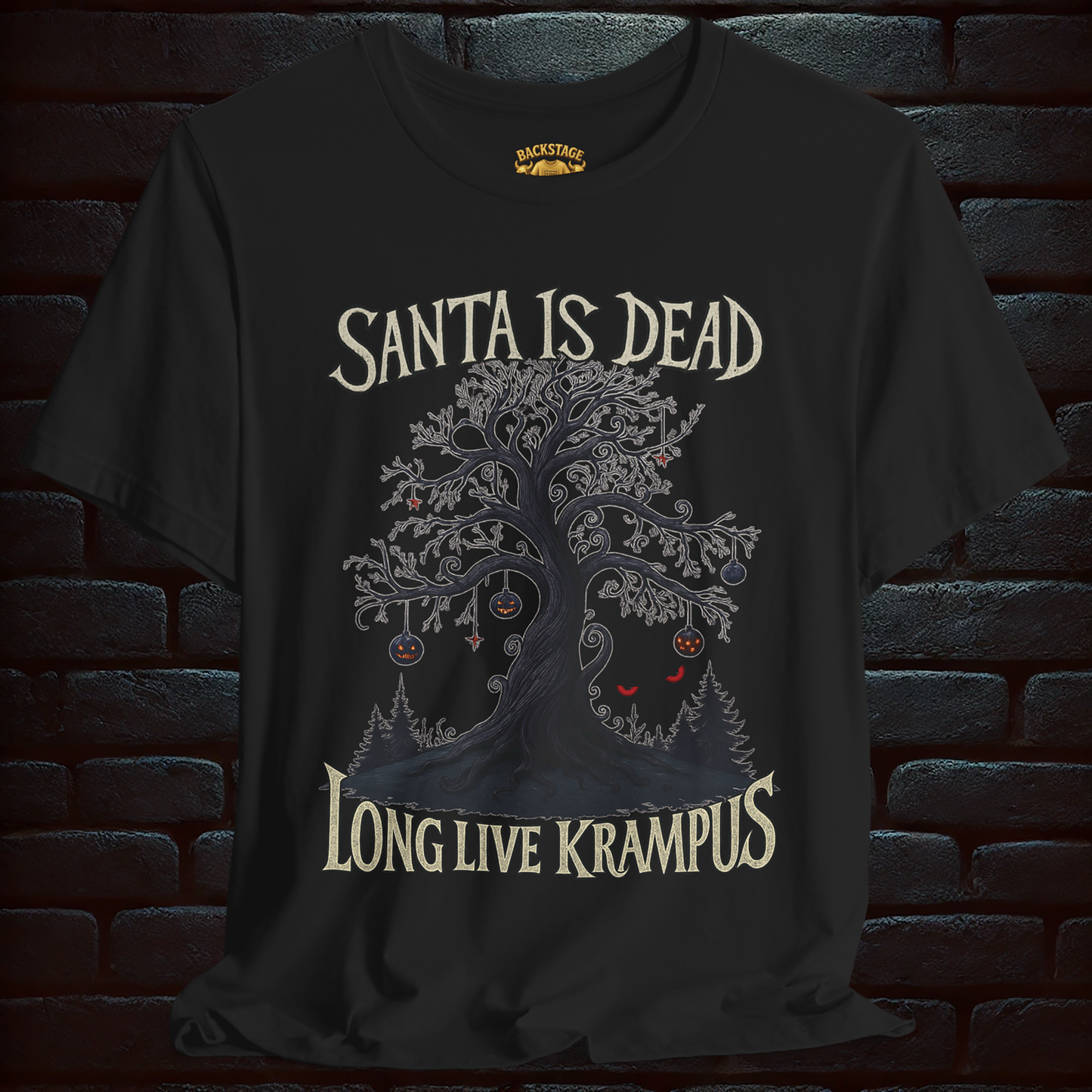 Santa is dead, Long live Krampus– Scary Fun Design –Short Sleeve Tee