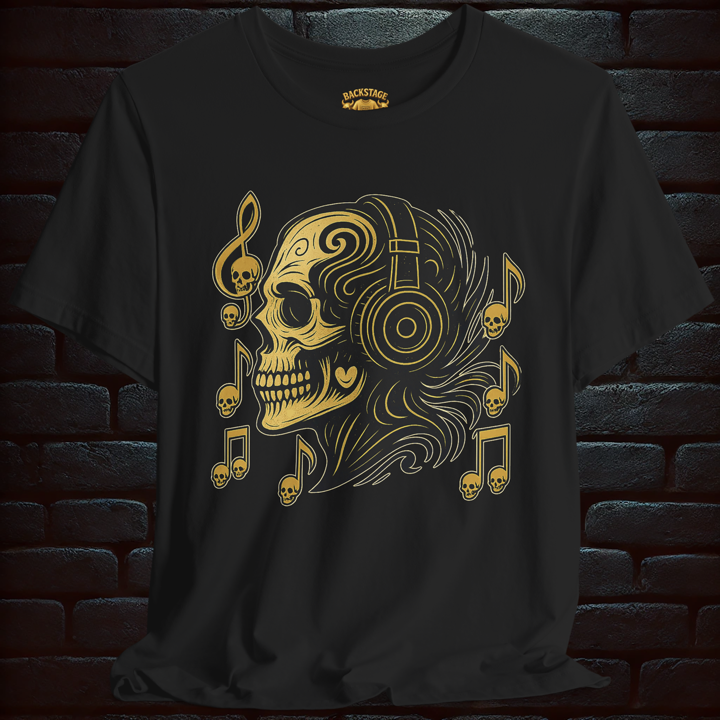 Romance of Death Skull Music T-Shirt  –Short Sleeve Tee