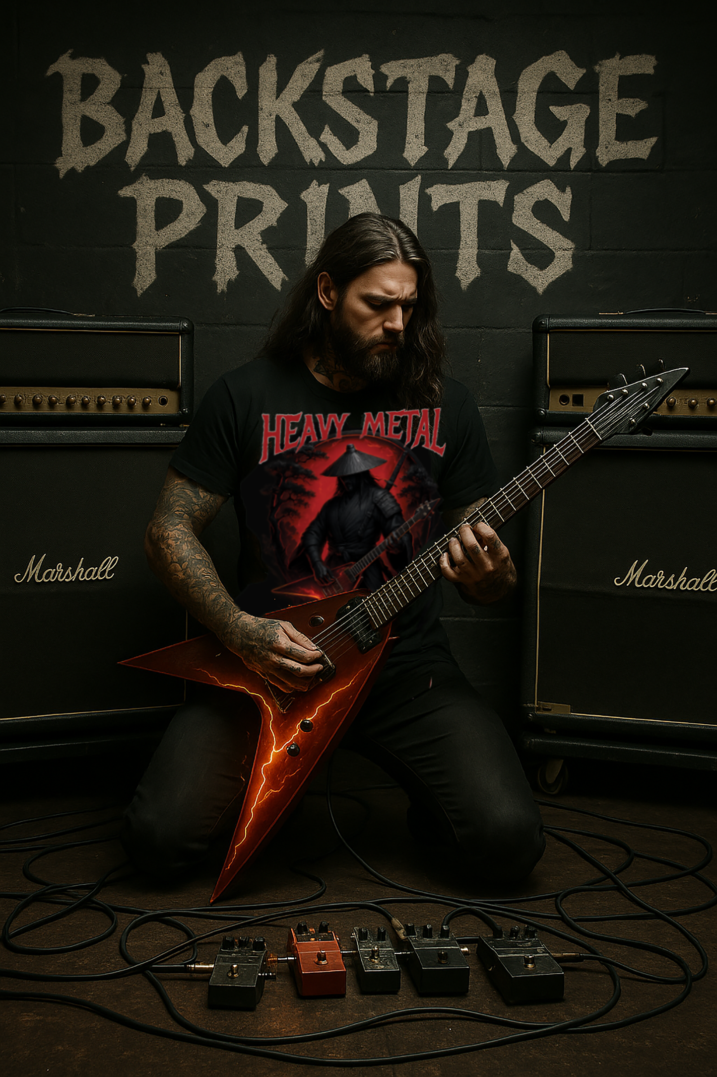 Heavy Metal Samurai T-Shirt – Exclusive Edition, Short Sleeve Tee