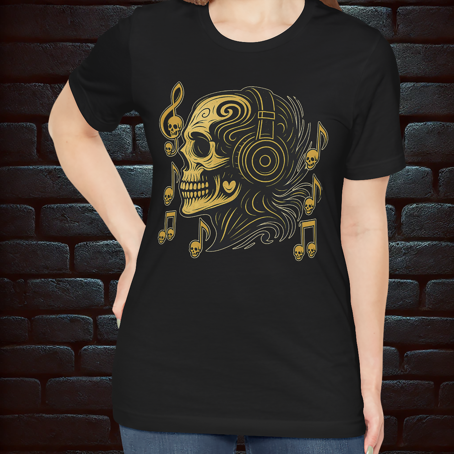 Romance of Death Skull Music T-Shirt  –Short Sleeve Tee