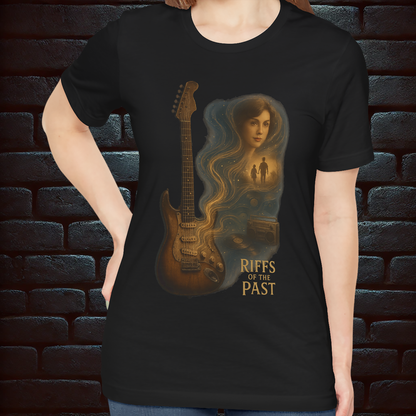 Riffs of the Past – Vintage Guitar Memory Tee, Short Sleeve T- shirt