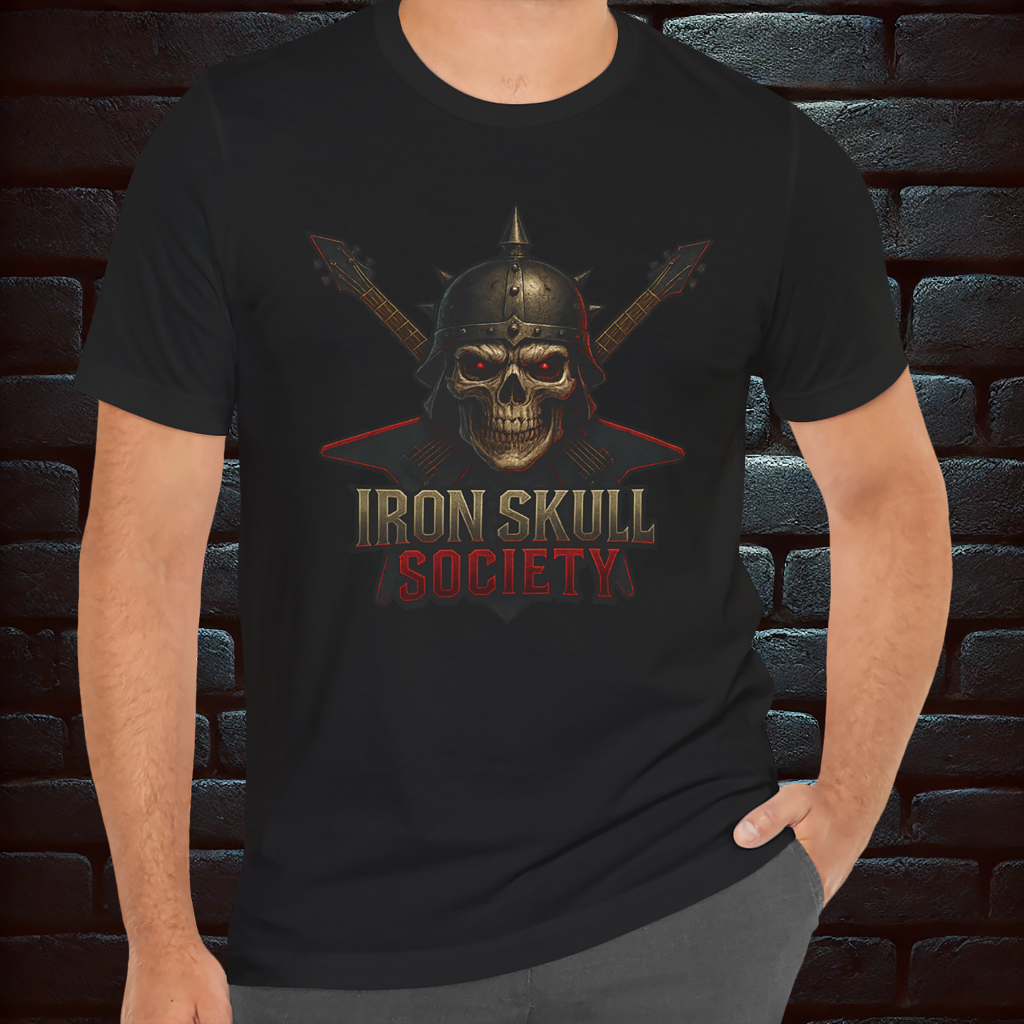 Iron Skull Society – Brotherhood of Metal Short  Sleeve T- shirt