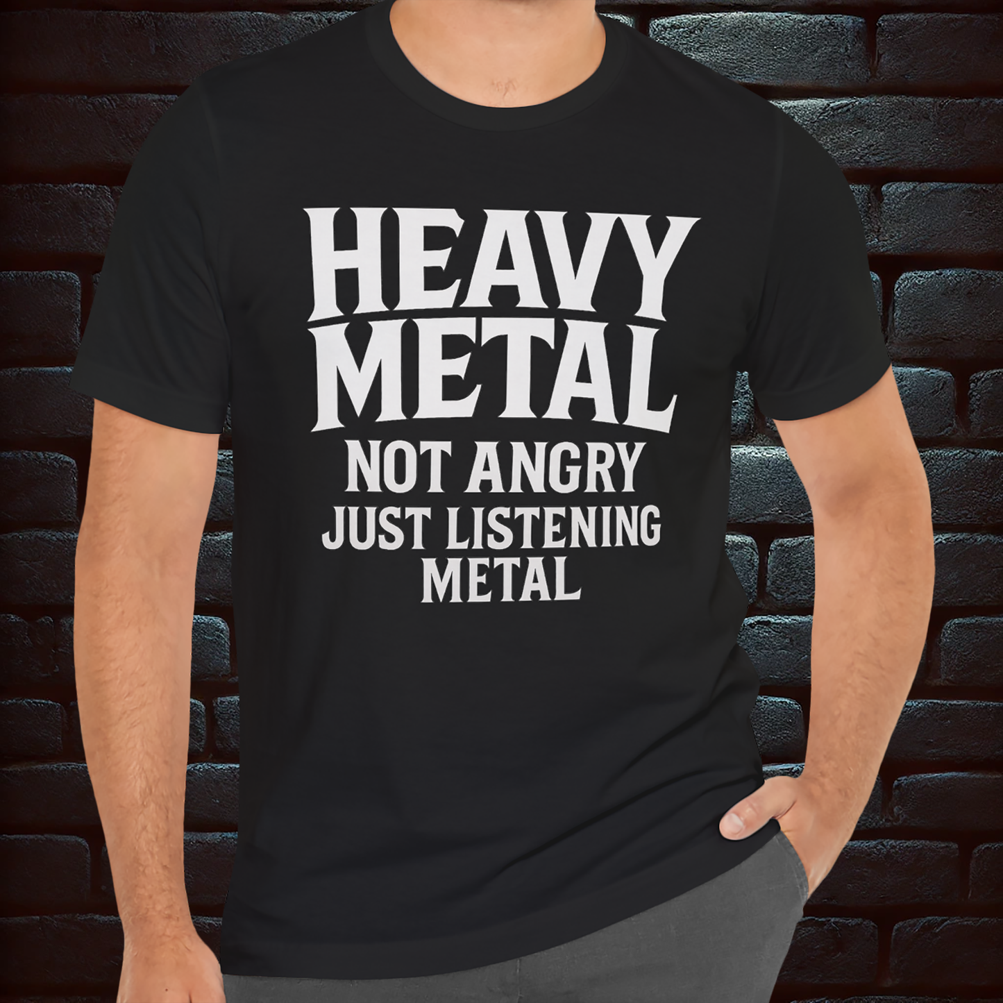 HEAVY METAL Not Angry, just ...- Short Sleeve T- shirt