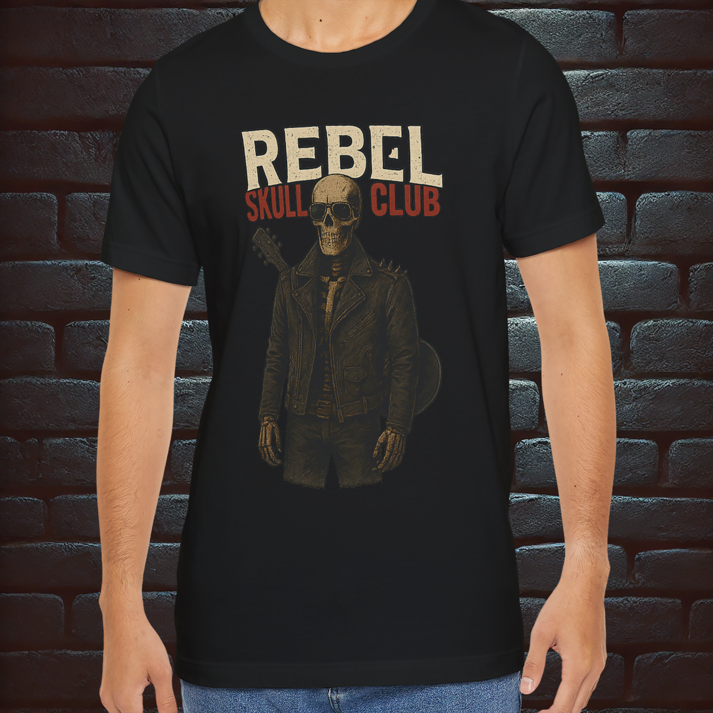 Rebel Skull Club – For those who ride with the wild. Short Sleeve T- shirt