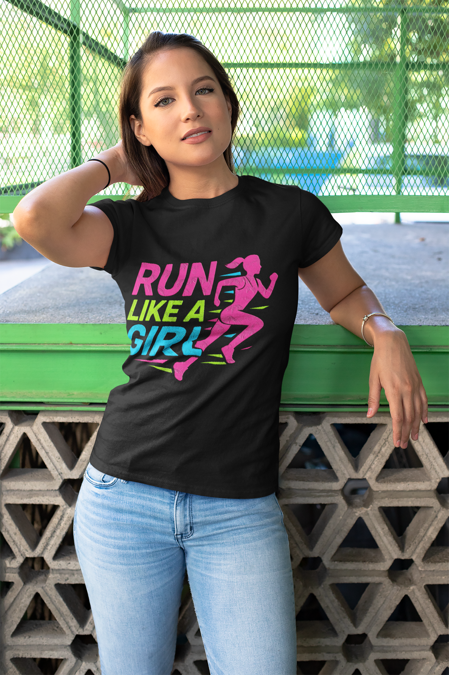RUN LIKE A GIRL-  Short Sleeve T shirt