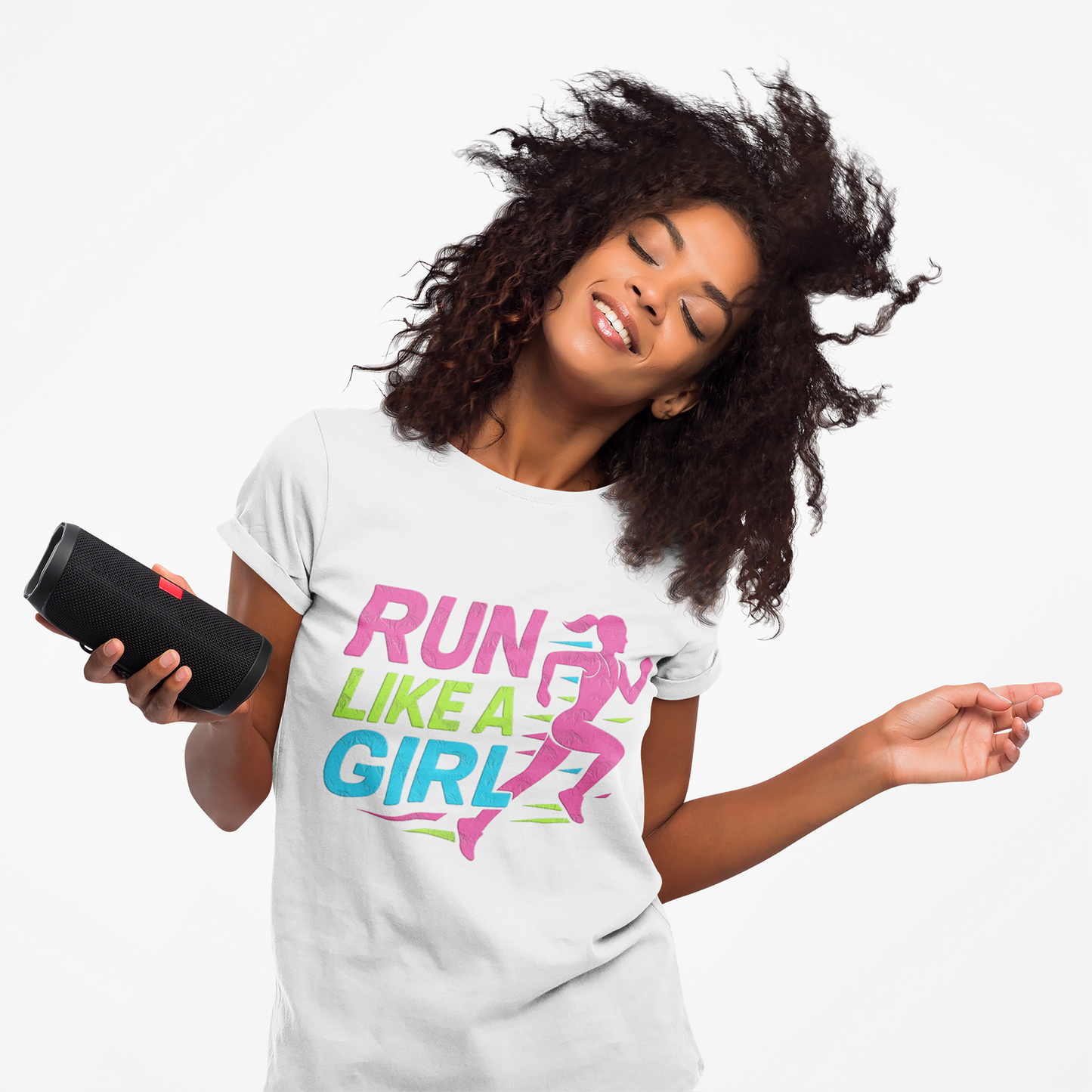 RUN LIKE A GIRL-  Short Sleeve T shirt
