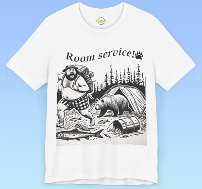 Room Service! – Wild Edition Camping T shirt Unisex Jersey Short Sleeve Tee